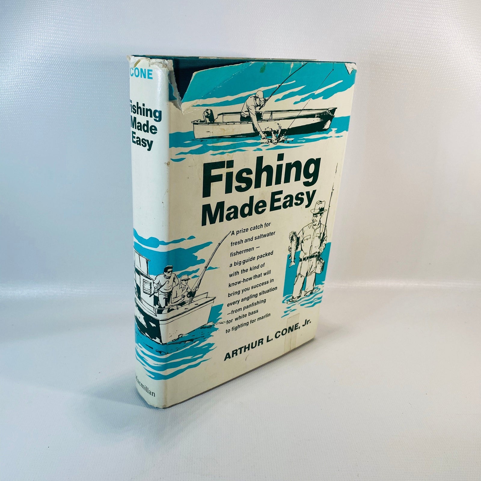 Lot - 1966 Complete Book of Bass Fishing by Grits Gresham w/ Dust