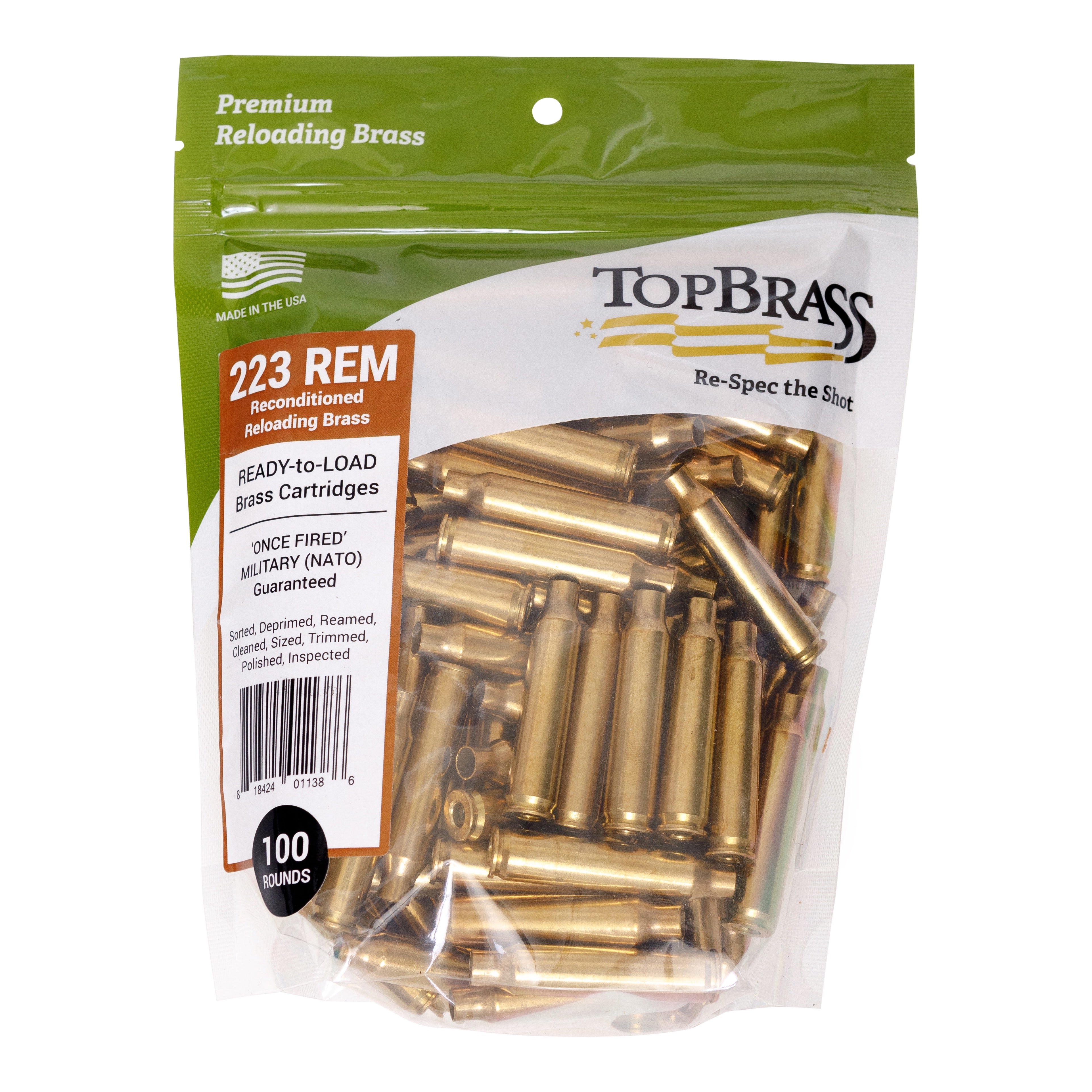 50 BMG Brass (Processed)  Top Brass, Inc. – Top Brass Reloading