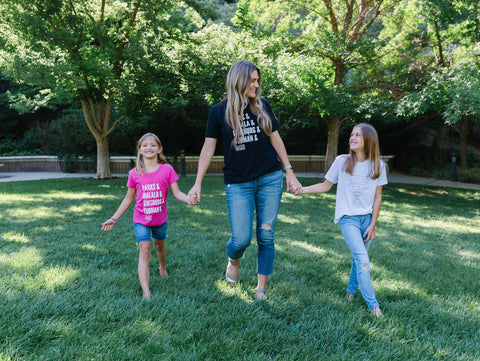 Feminist t-shirts with mom and daughters {Daisy May & Me}