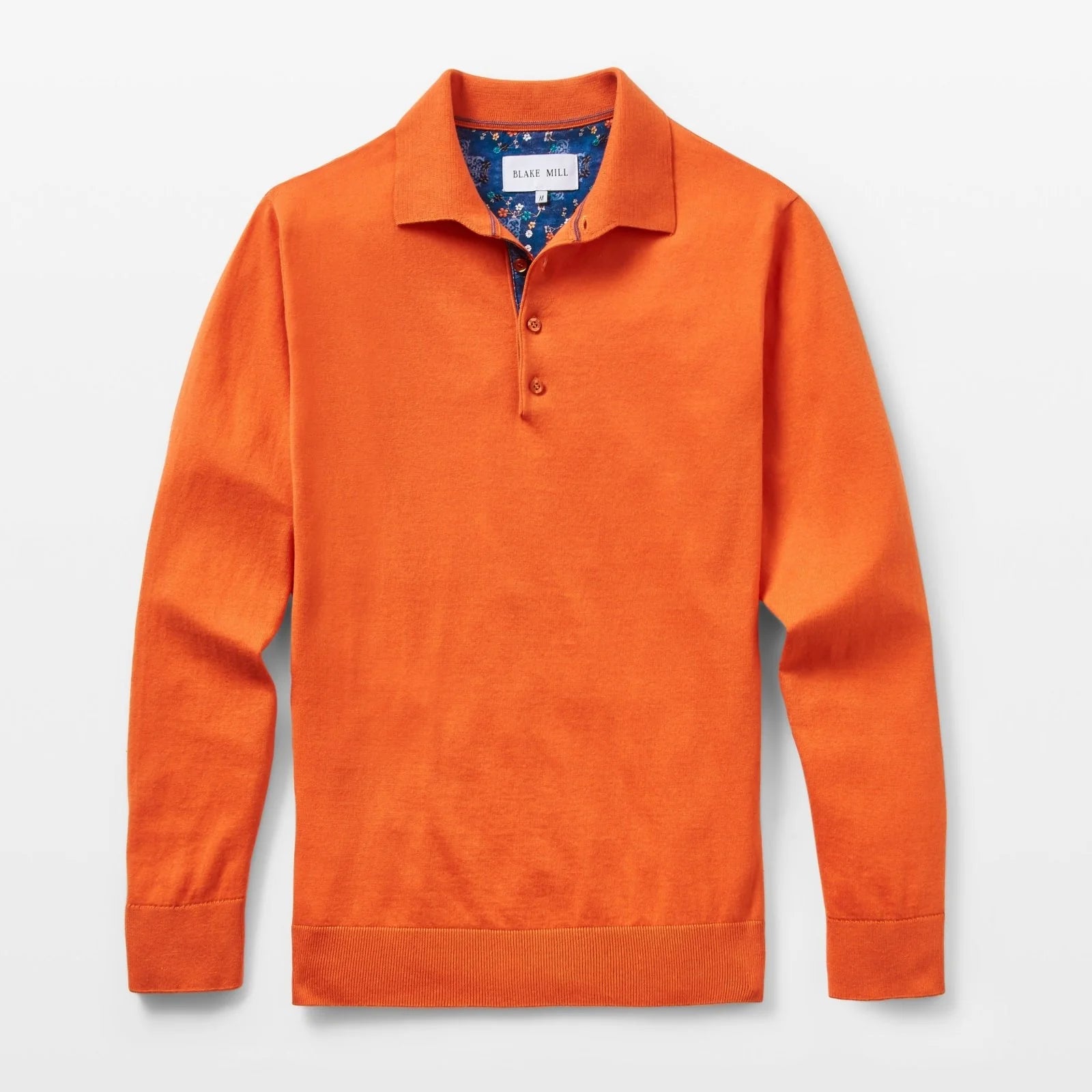 Orange Knitted Jersey For Men