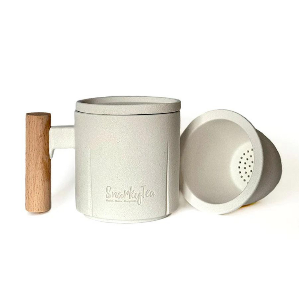 Steel & Bamboo Single Cup Steeper – Snarky Tea