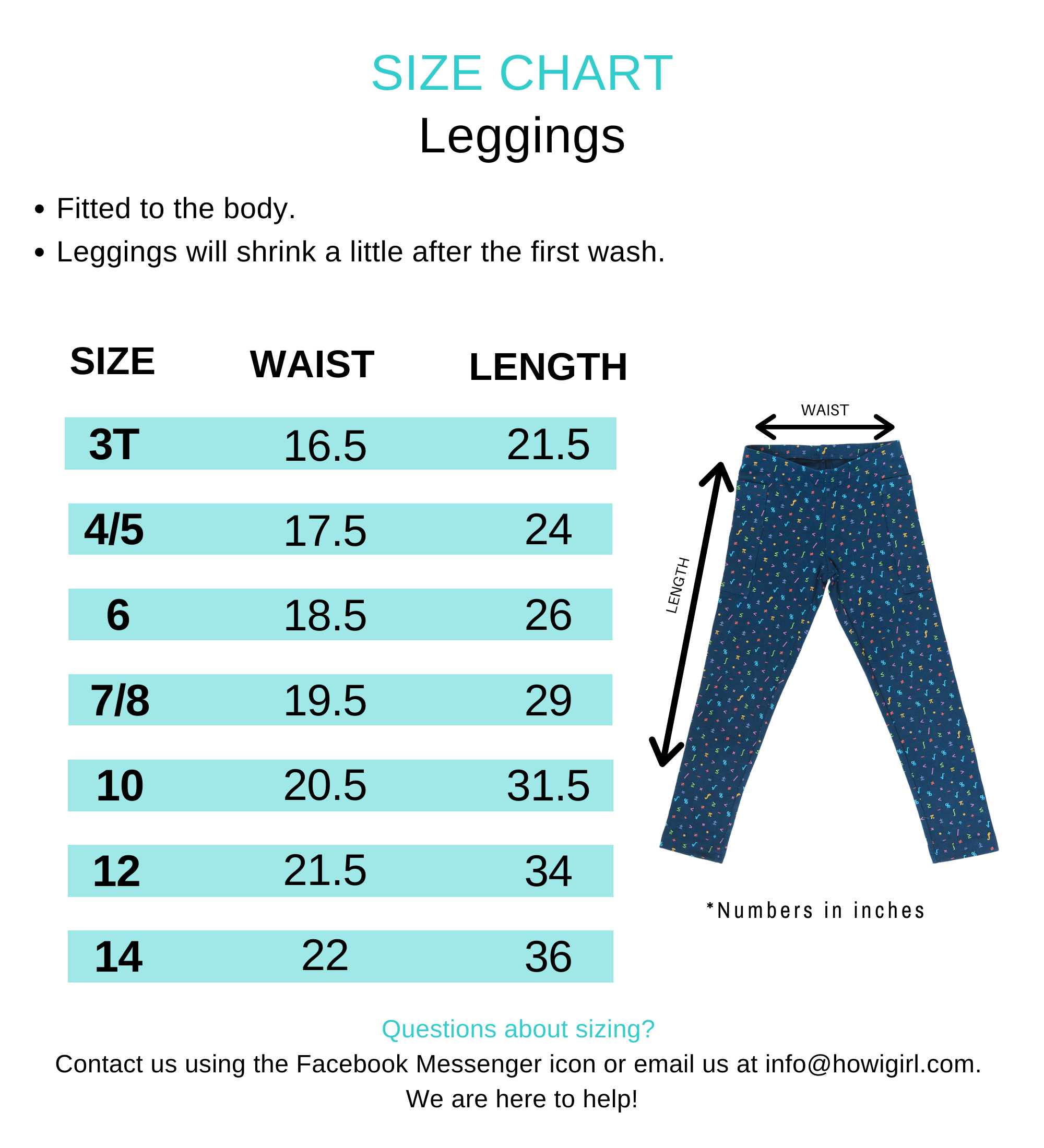 Torrid Leggings Size Chart