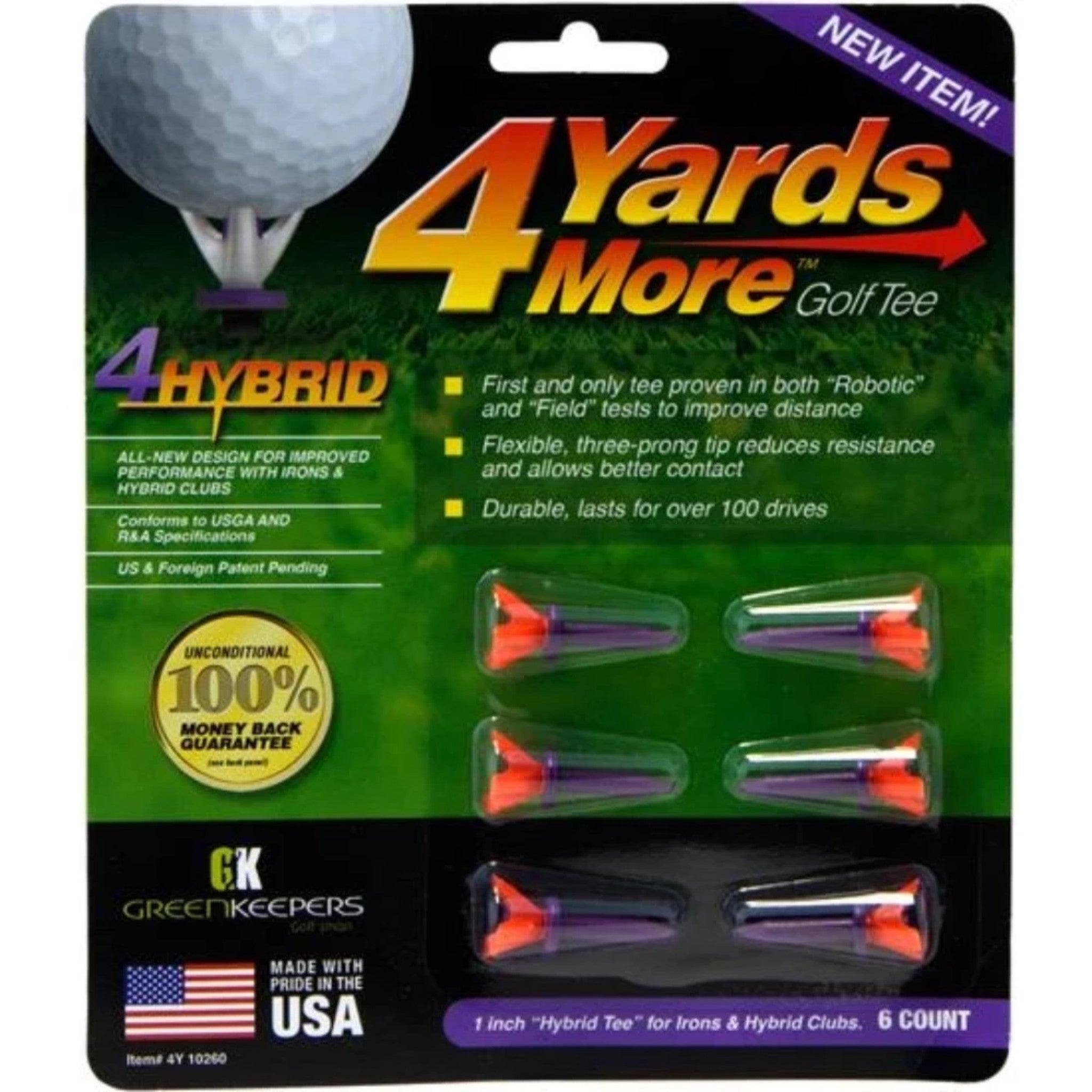 4 Yards More Golf Tees - 1" – Golf