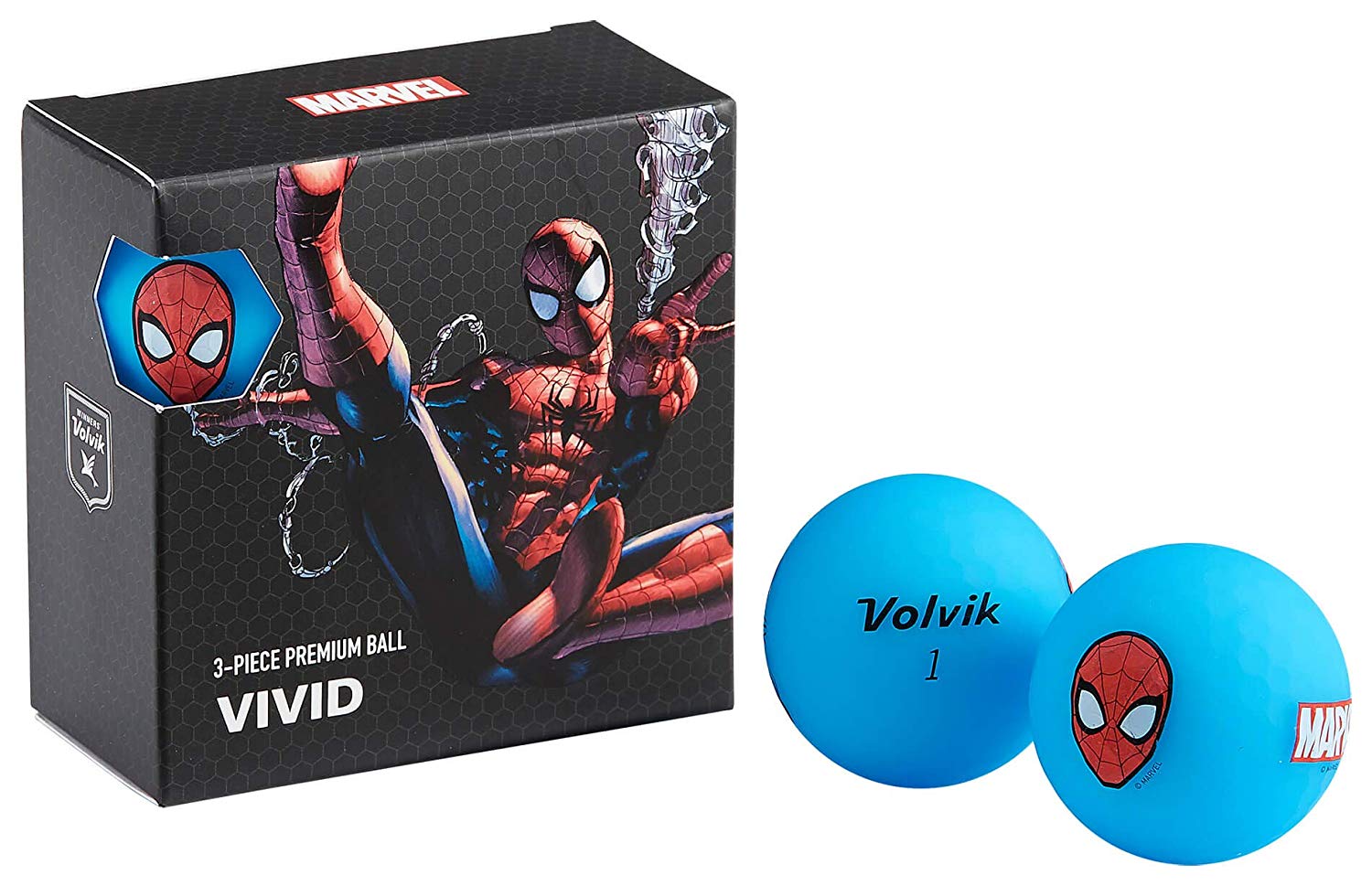 Volvik Vivid Marvel Spider-Man Golf Balls 4 Pack – Golf Country Online
