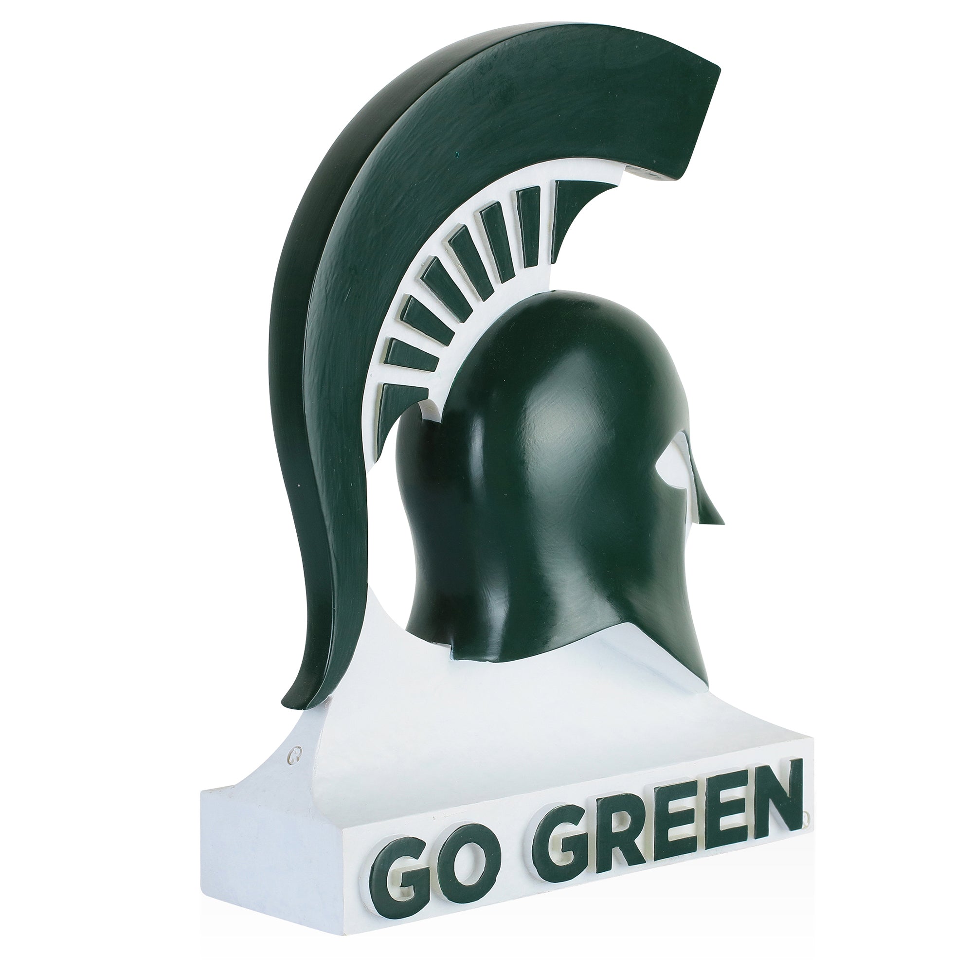 Michigan State Spartans Helmet Logo In The Round Table Top College Bronze