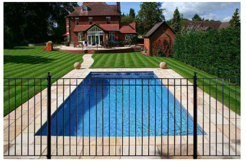 Aluminum and Steel pool Fence
