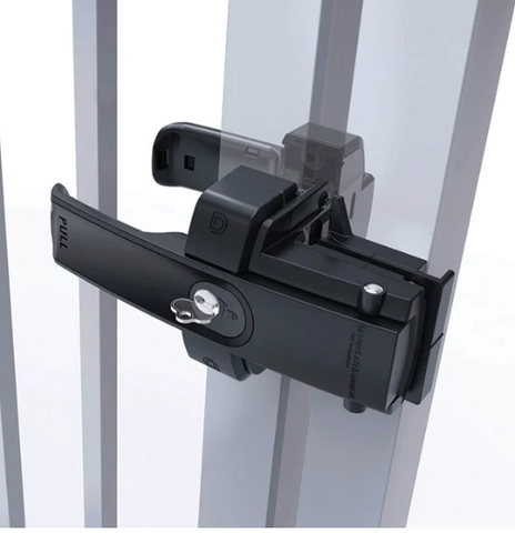 Door Lock Bolt Gate Latch - Heavy Duty Fence Slide Latches Outdoor Doors  Latches Hardware Vinyl Gates Locks Black Barrel Bolt Locking Sliding Bolt