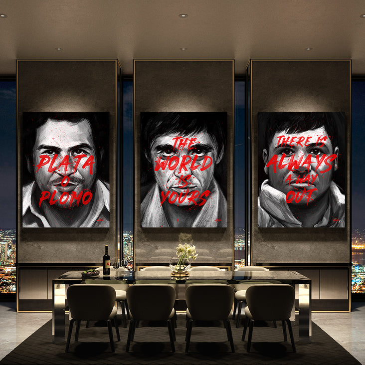 scarface the world is yours wall art