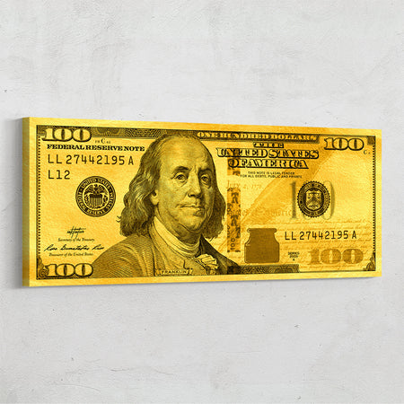 new 100 dollar bill scan for artwork