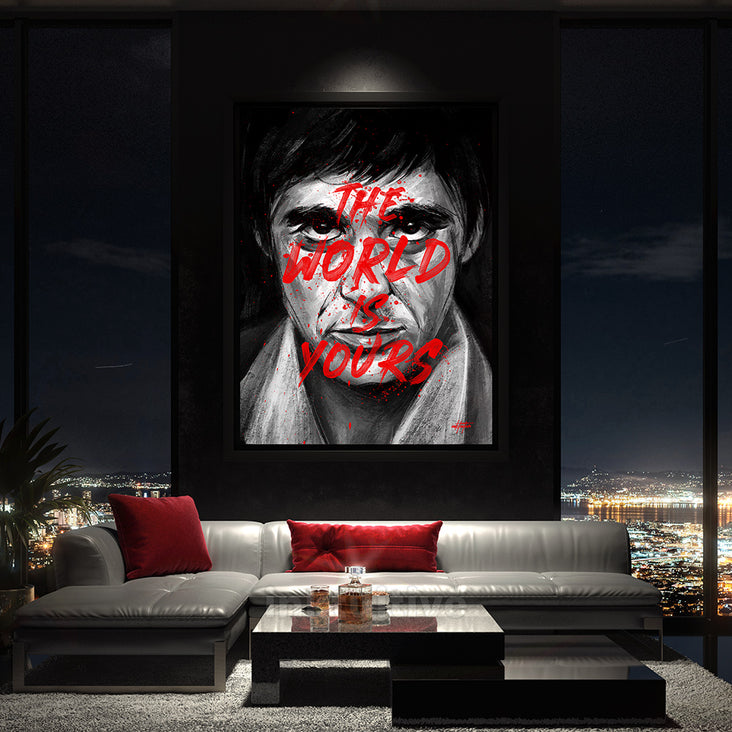 scarface the world is yours painting