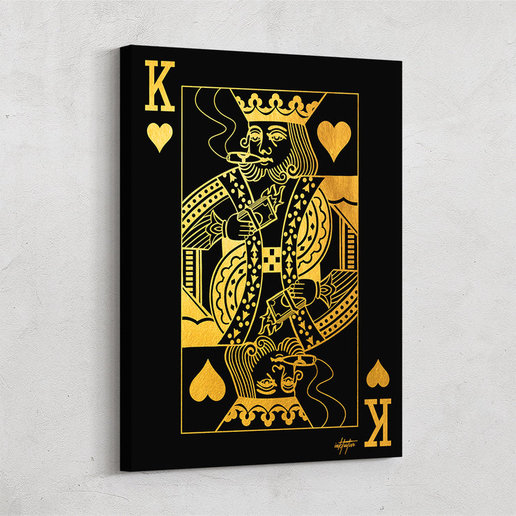 King Of Hearts Wall Art Inktuitive