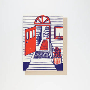 Welcome Christmas Card - Agapantha