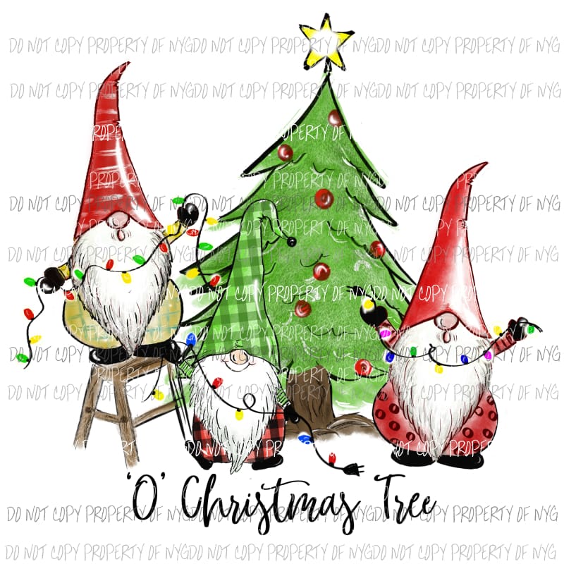 Download oh Christmas tree gnomes 1 Sublimation transfers - NY ...