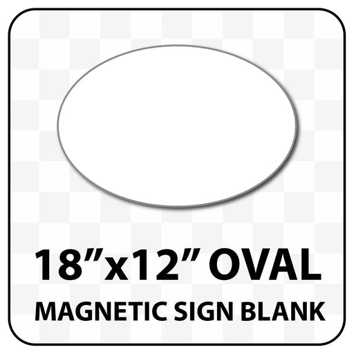 12 x 18 High Energy White Sign Blank Magnets