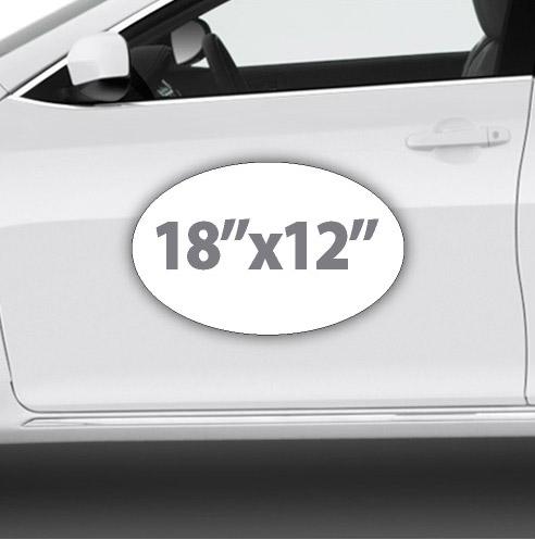 oval magnetic bumper stickers