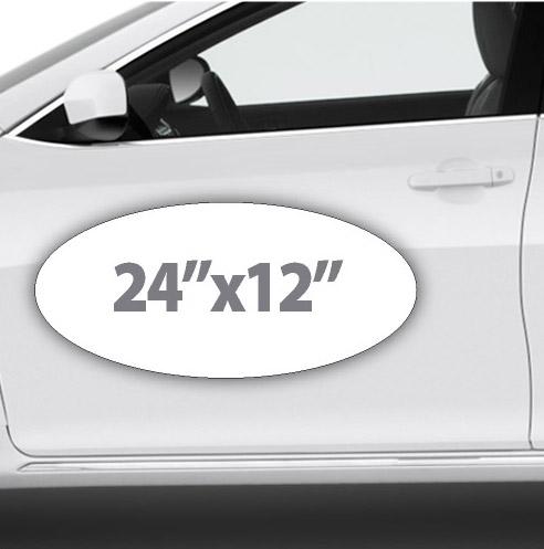 Oval Magnetic Signs -Stand Out Using Custom Oval Car Magnets