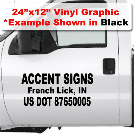 US DOT & MC Number Registration Decal Sticker – USDOT NUMBER STICKERS