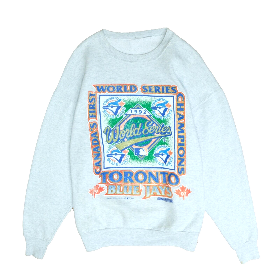 Vintage Toronto Blue Jays AL Champs Sweatshirt Size Large Blue