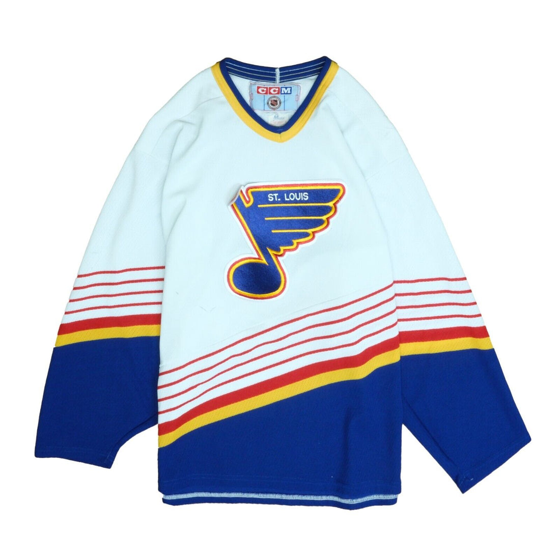 St Louis Blues NHL Hockey Jersey Old School Blues CCM Maska Sewn