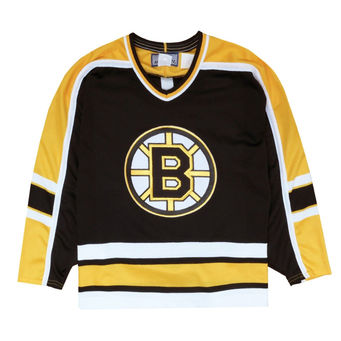 Sandow Sporting Knit, Shirts, Sandow Sporting Knit Vintage Boston Bruins  Hockey Jersey Black Yellow Small