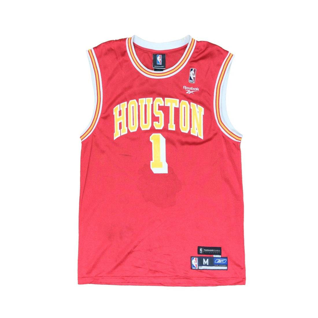 1 TRACY McGRADY Houston Rockets NBA SG/SF White Throwback Jersey