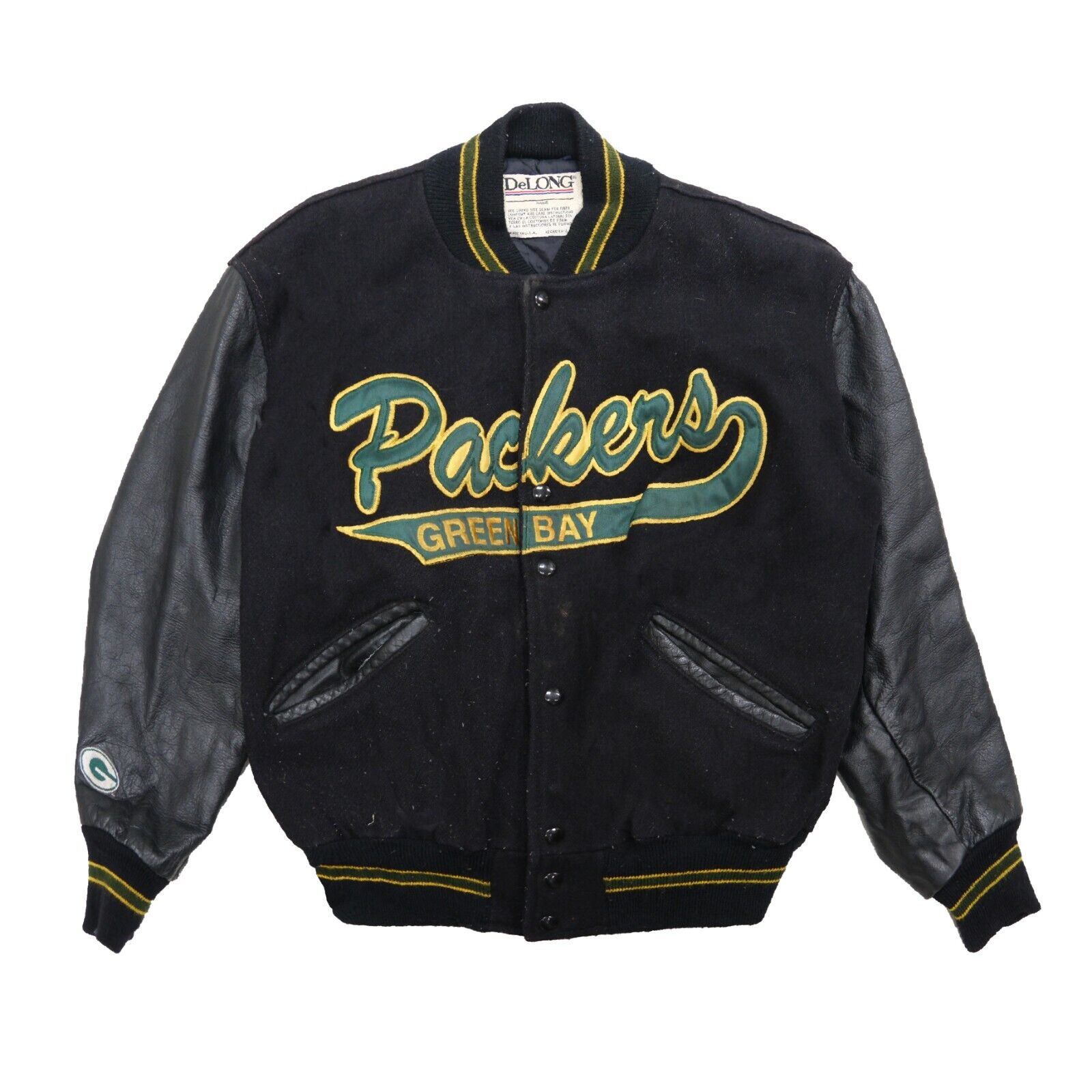 Green Bay Packers Jacket Fake Leather Football Jacket Vinyl Vegan Faux  Leather Jacket Nfl Jacket 90s Sports Vintage Retro Extra Large xl l