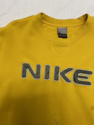 yellow vintage nike crewneck