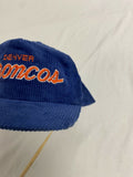 Vintage Denver Broncos Sports Specialties Corduroy Hat Cap OSFA 80s NFL