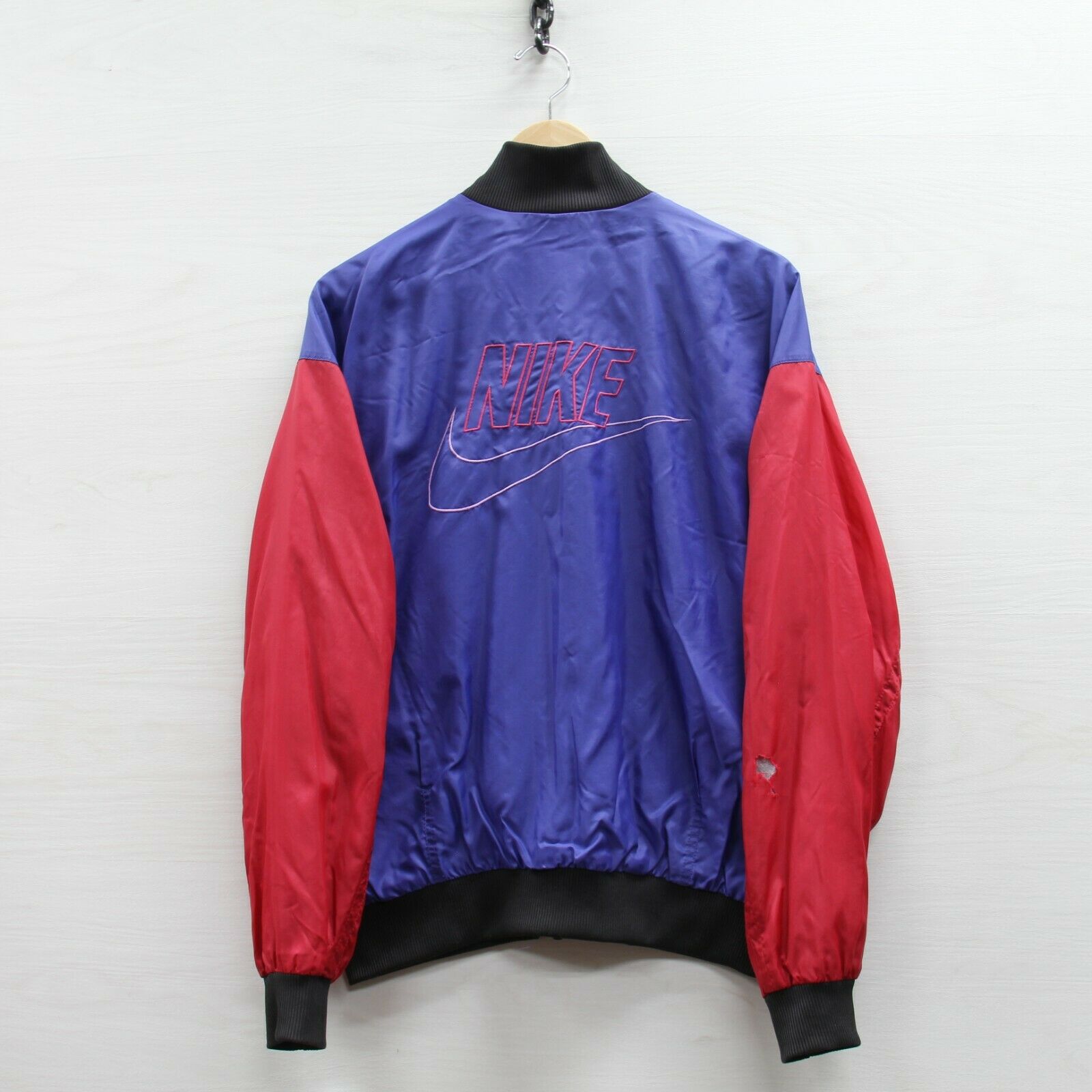 nike windbreaker purple and blue