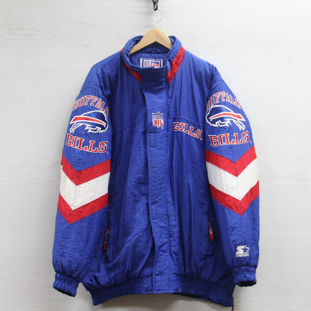Vintage 90's Buffalo Bills Starter Pullover Winter Jacket