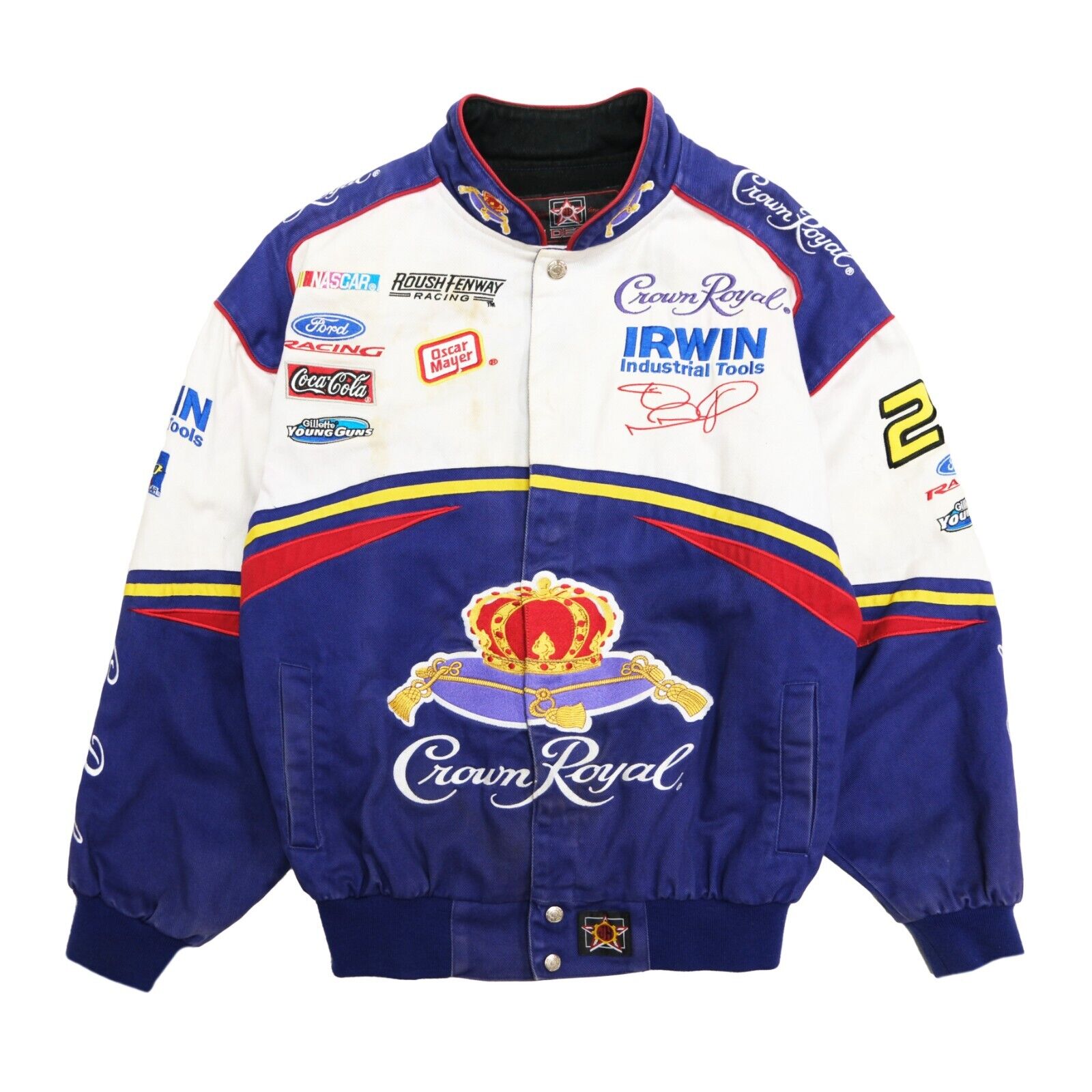 Jamie McMurray Crown Royal Jeff Hamilton Racing Jacket Size Small