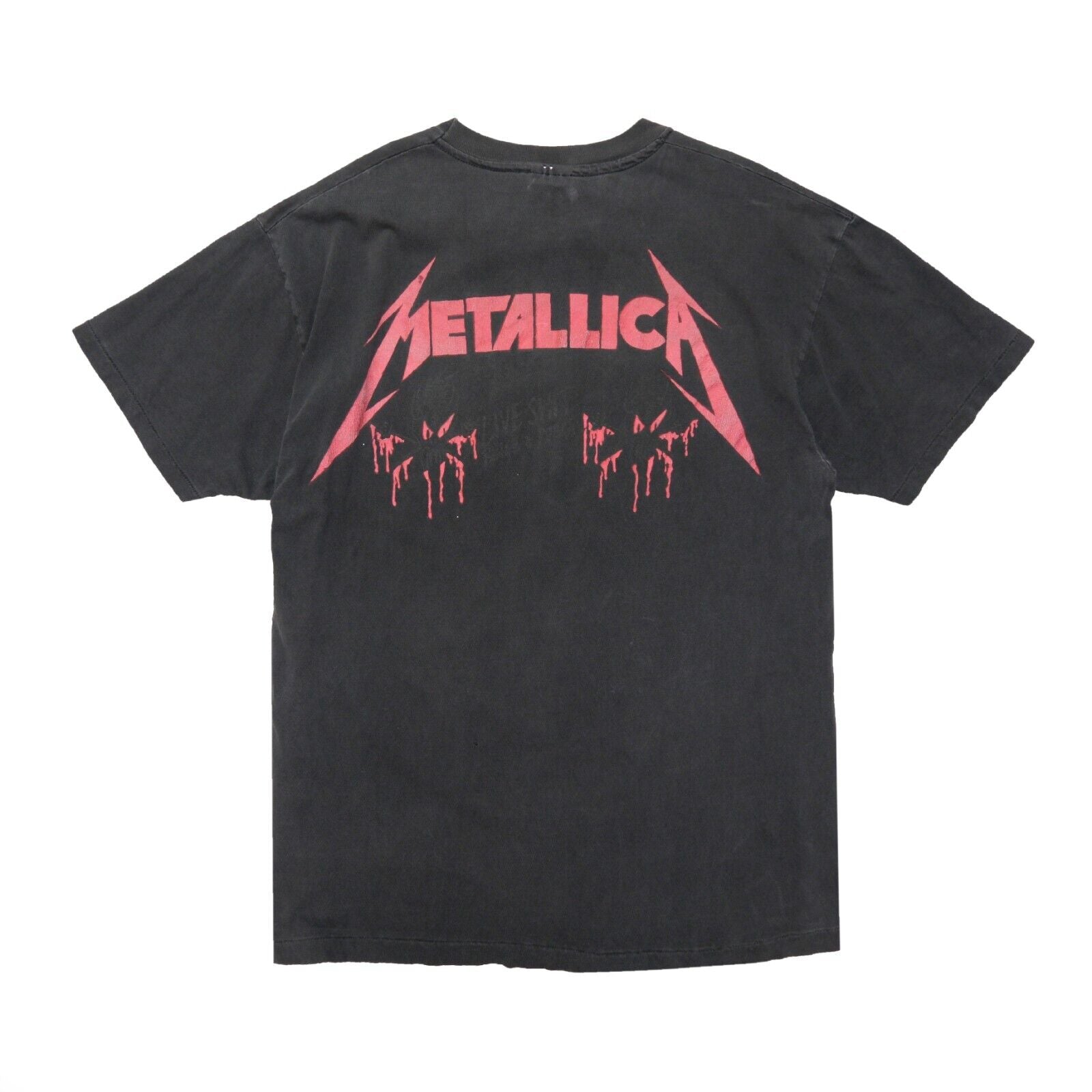 Vintage Metallica Club Em All T-Shirt Size XL White Band Tee 2003