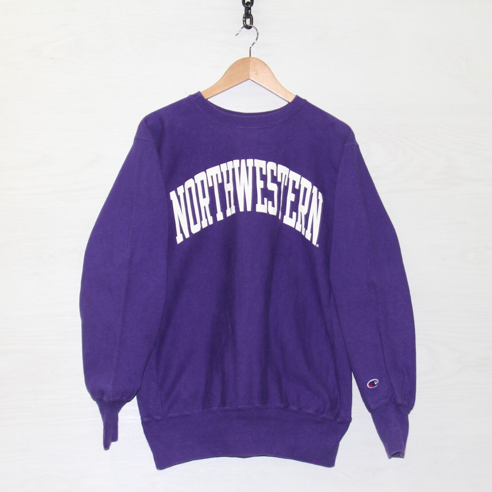 Vintage Northwestern Wildcats Champion Reverse Weave Sweatshirt XL