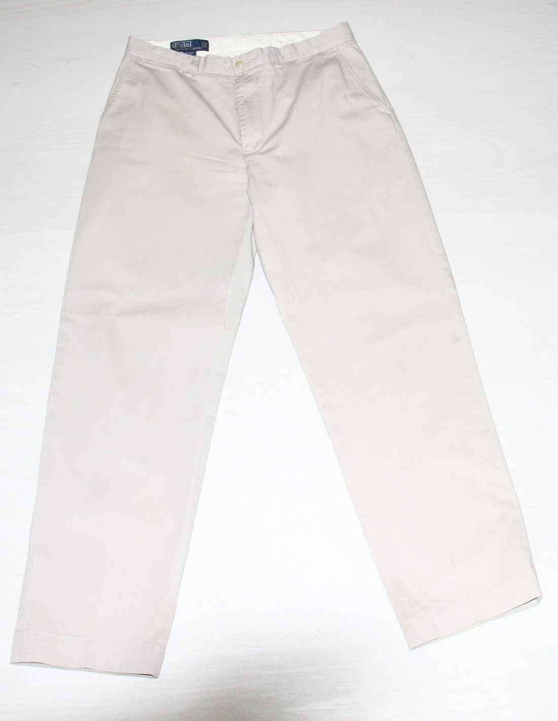 Vintage Polo Ralph Lauren Chino Prospect Pant Size 32 X 32 Beige –  Throwback Vault