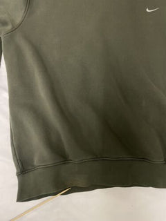 nike olive green crewneck