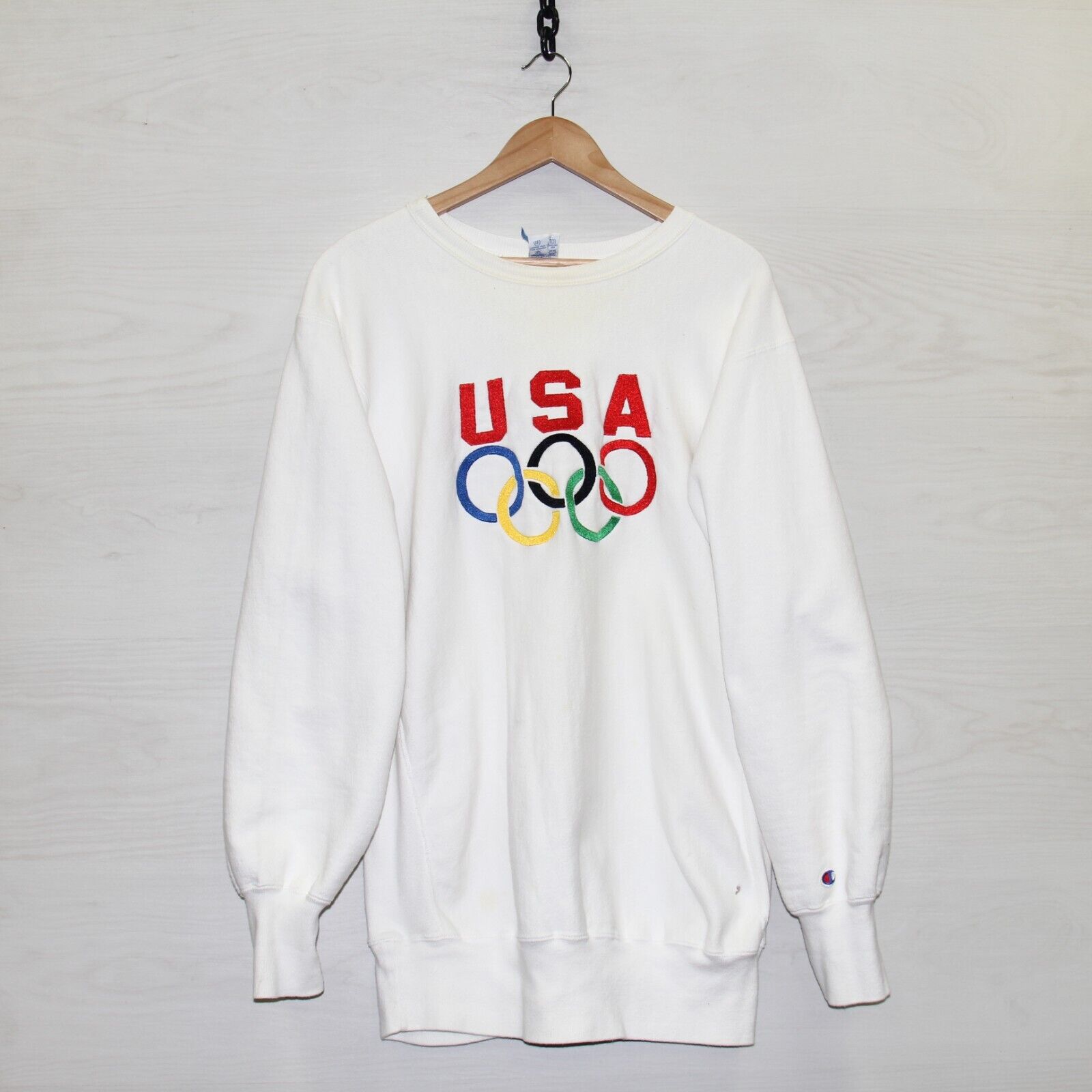 Vintage Team USA Champion Reverse Weave Sweatshirt Crewneck Sz 2XL