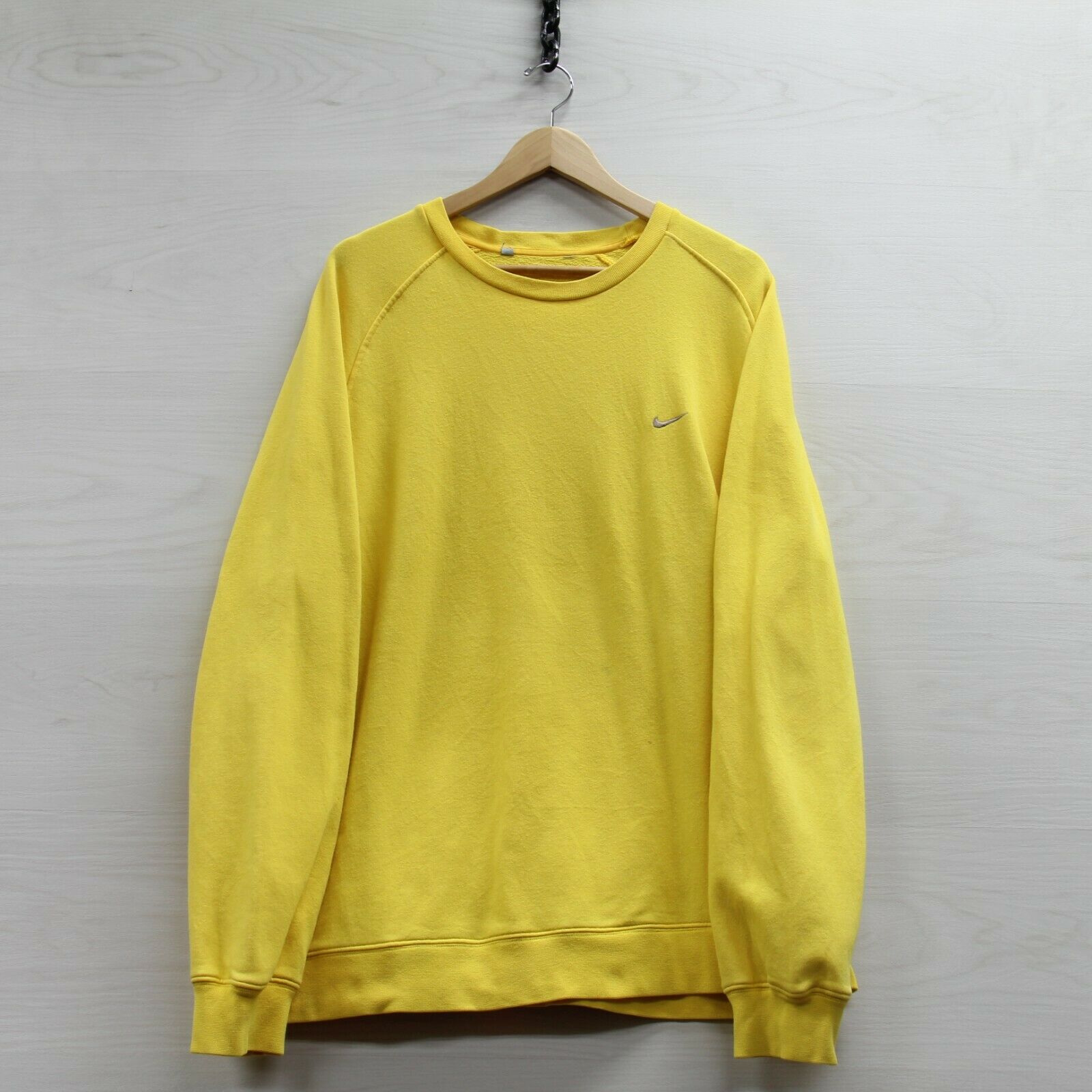 yellow vintage nike crewneck