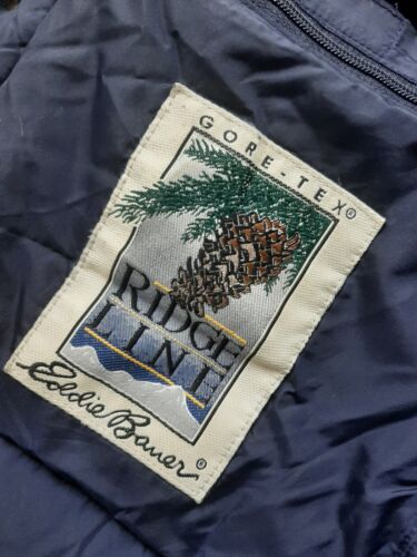 Vintage Eddie Bauer Gore-Tex Ridge Line Puffer Jacket XL Green