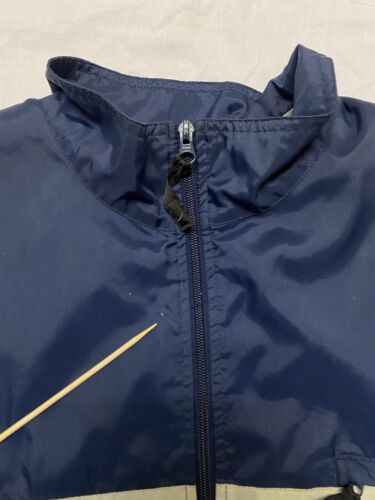 Navy blue nike windbreaker