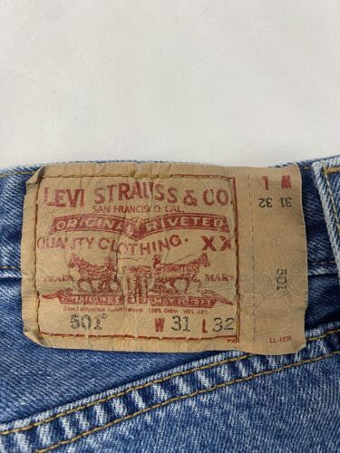 Vintage Levi Strauss & Co 501-0193 Denim Jeans Size 31