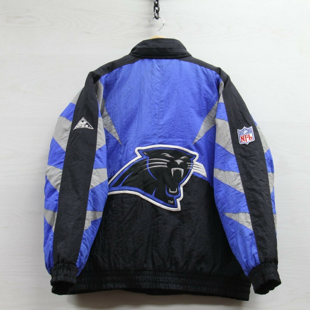 '90s Vintage Logo 7 Blue NFL Carolina Panthers Puffer Jacket Youth Size M