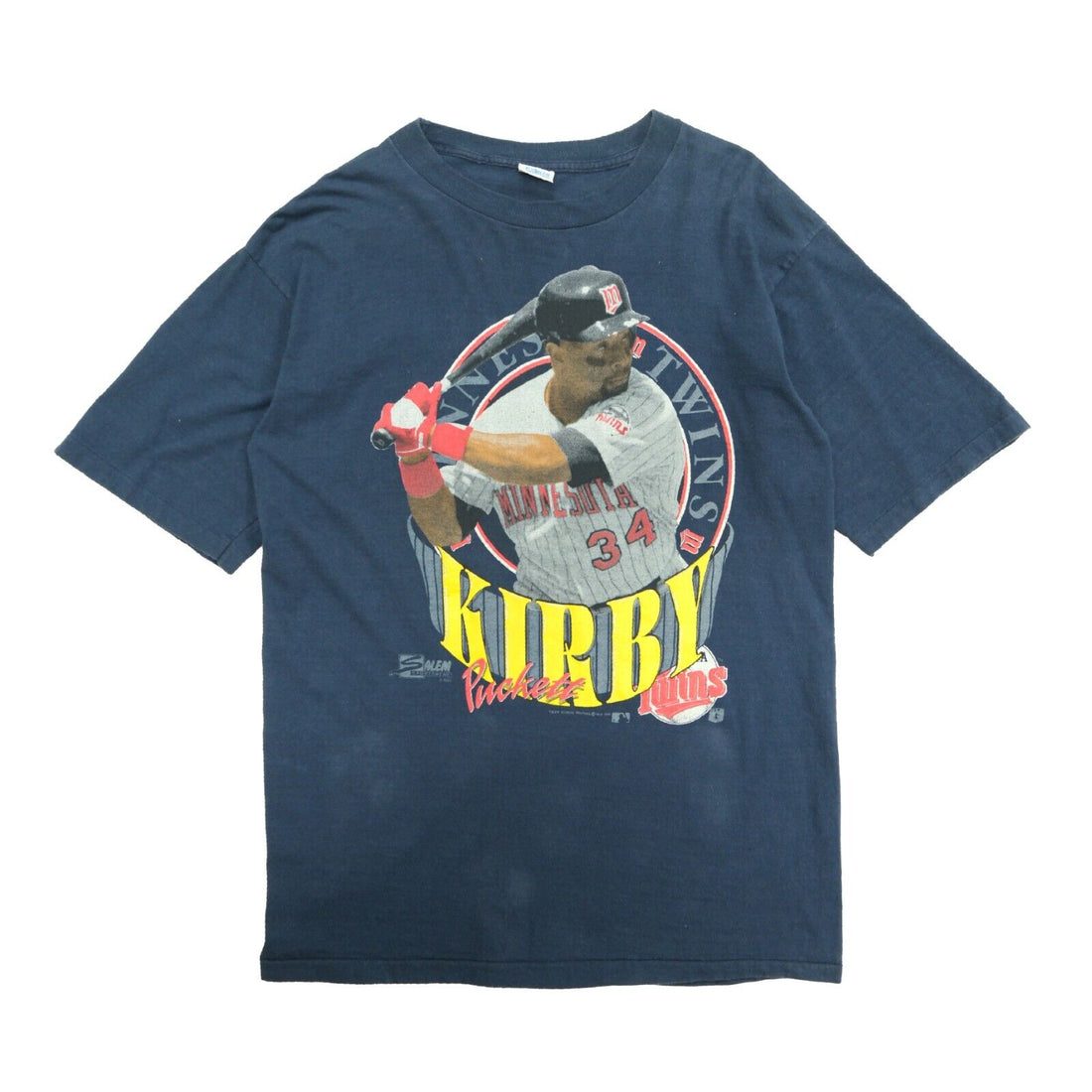 Kirby Puckett Minnesota Twins T-Shirt by Dick Bobnick - Pixels