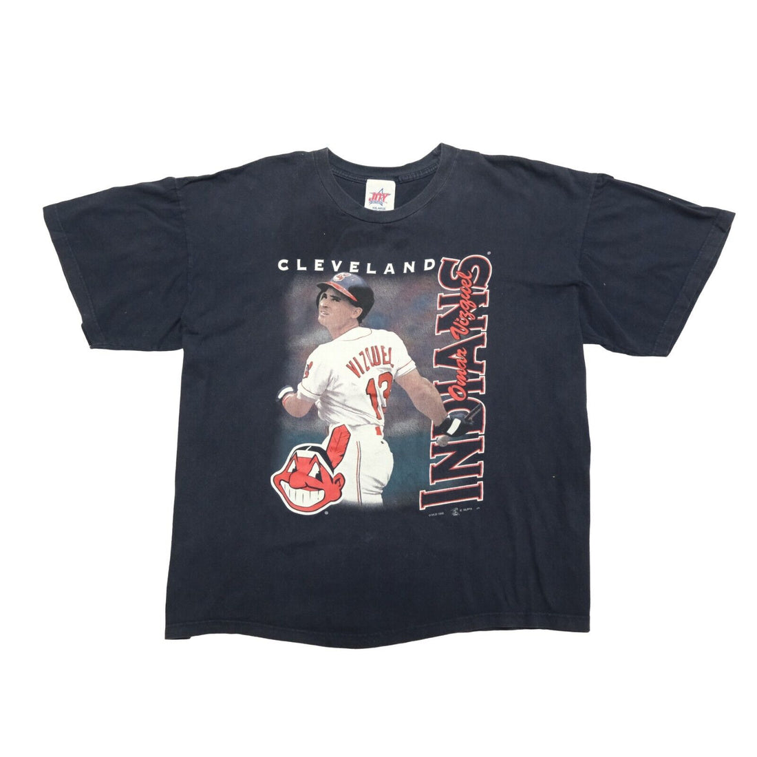 Vintage Cleveland Indians Baseball Starter T-Shirt Youth Size Large Bl –  Throwback Vault