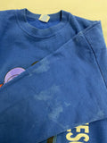 Vintage Mickey Mouse Ski Minnesota Disney Sweatshirt Crewneck XL Blue Made USA