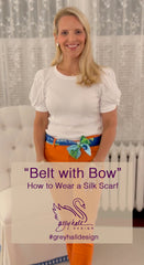 Silk Scarf Belt - how to wear a silk scarf - Grey Hall Design