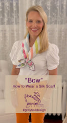 Bow necklace silk scarf - how to wear a silk scarf - Grey Hall Design