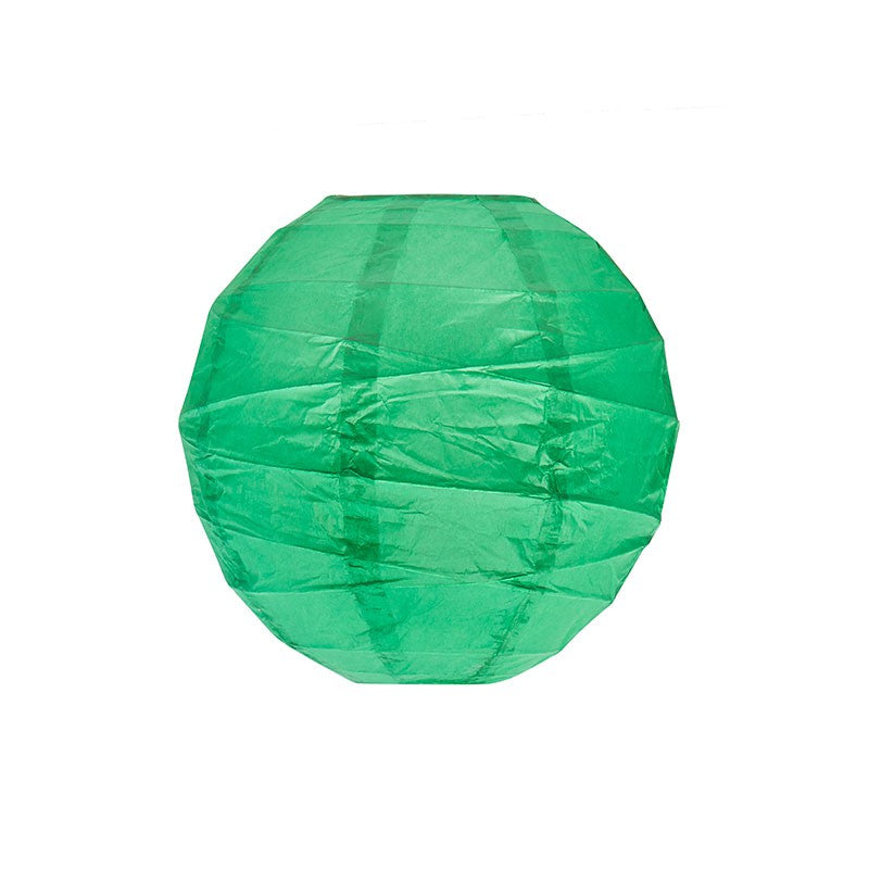 green and blue paper lanterns