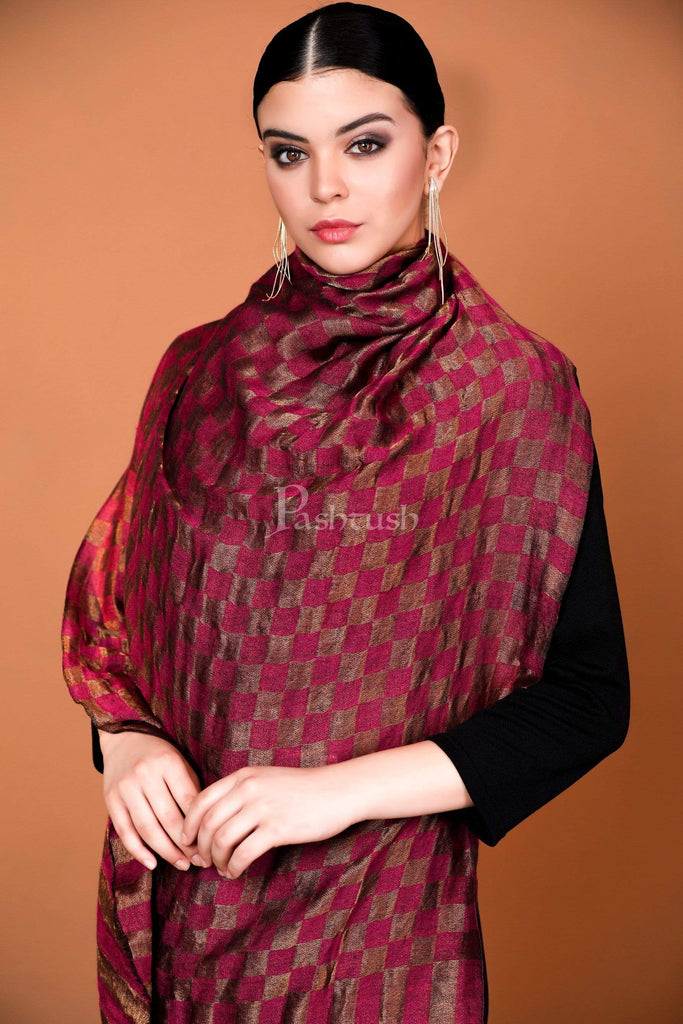 Pashtush Womens Twilight Scarf, Reversible Scarf, Extra Fine Wool, Mar –  Pashtush Shawl Store