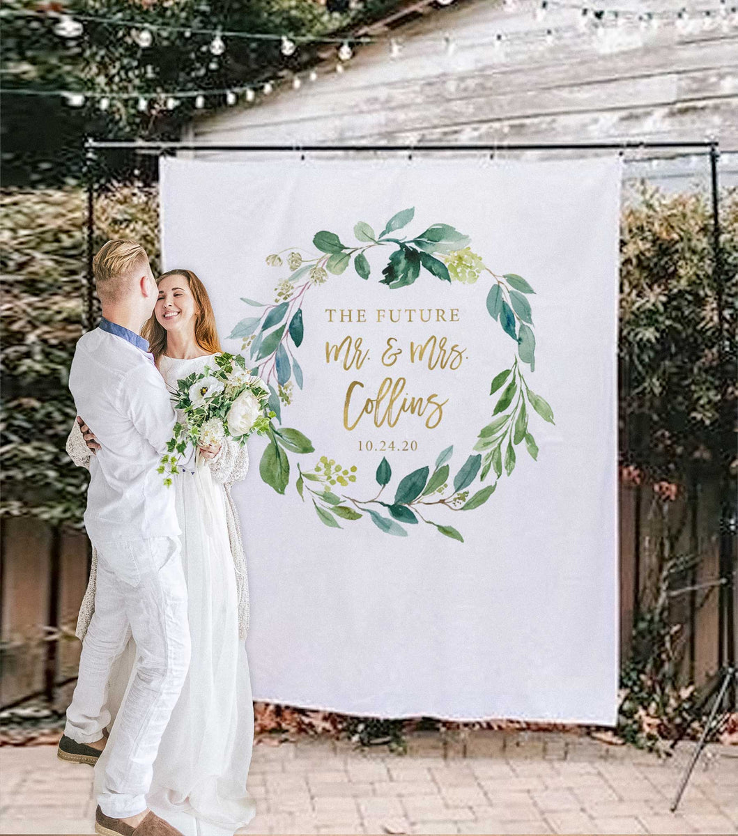 Couples Shower Backdrop Wedding Shower Ideas Blushing Drops