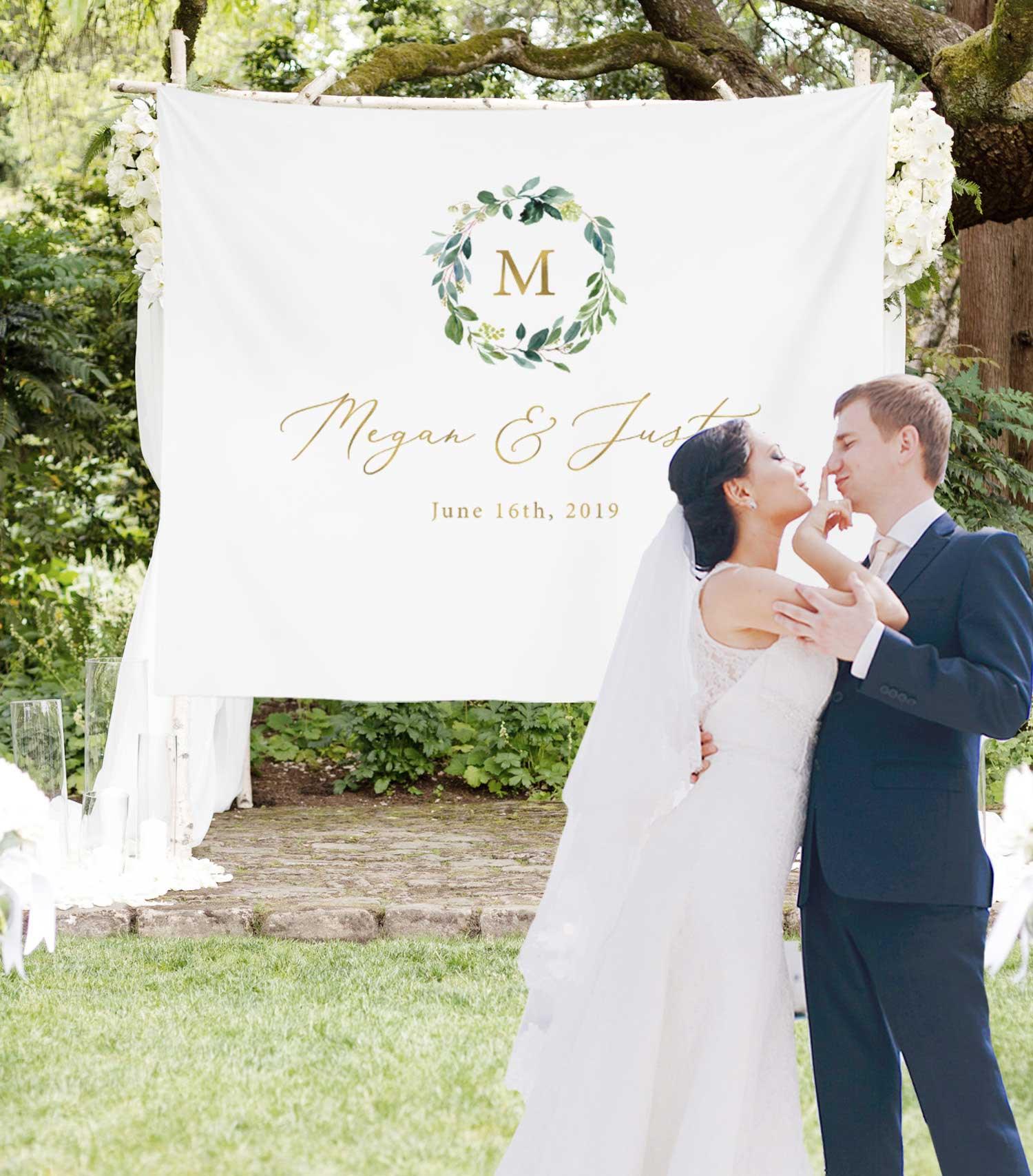Wedding Backdrop Banner - Jolie's Wedding Gallery